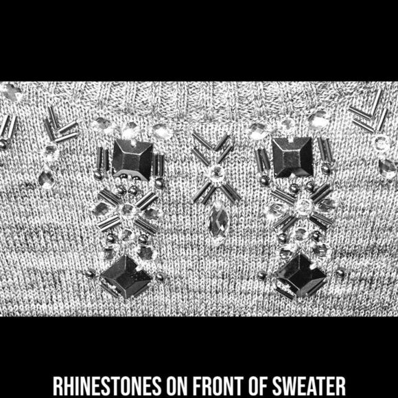 TORRID PLUS SIZE Gray Marled Embellished  Sparkle Pullover Sweater 3X - Picture 8 of 16